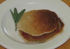 gluten-free pancake sandwich